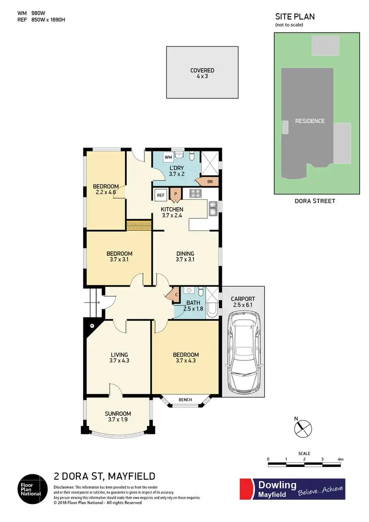 Floorplan of Homely house listing, 2 Dora Street, Mayfield NSW 2304