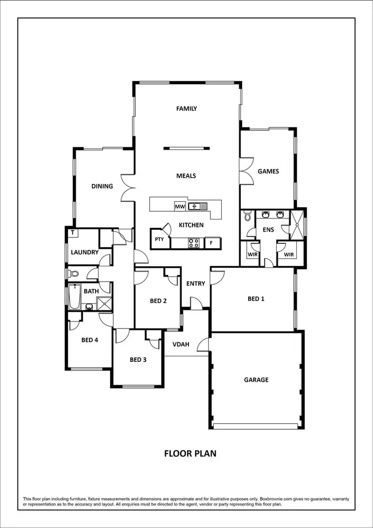 Floorplan of Homely house listing, 6 Witney Close, High Wycombe WA 6057
