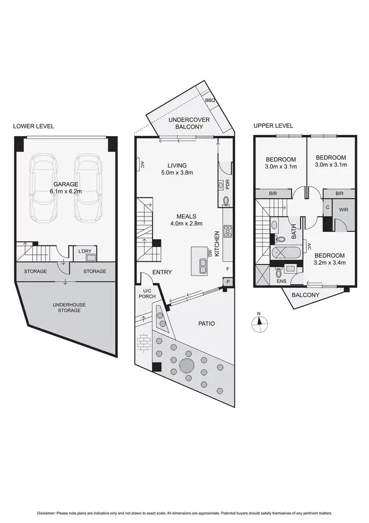 Floorplan of Homely townhouse listing, 3/1 Granite Way, Keilor East VIC 3033