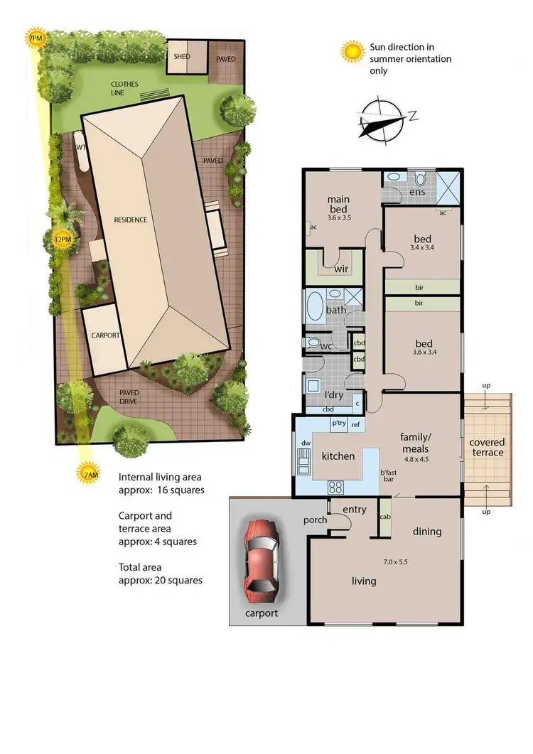 Floorplan of Homely house listing, 3 Talara Court, Frankston VIC 3199