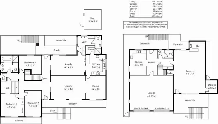Floorplan of Homely house listing, 13 Adnamira Avenue, Rostrevor SA 5073