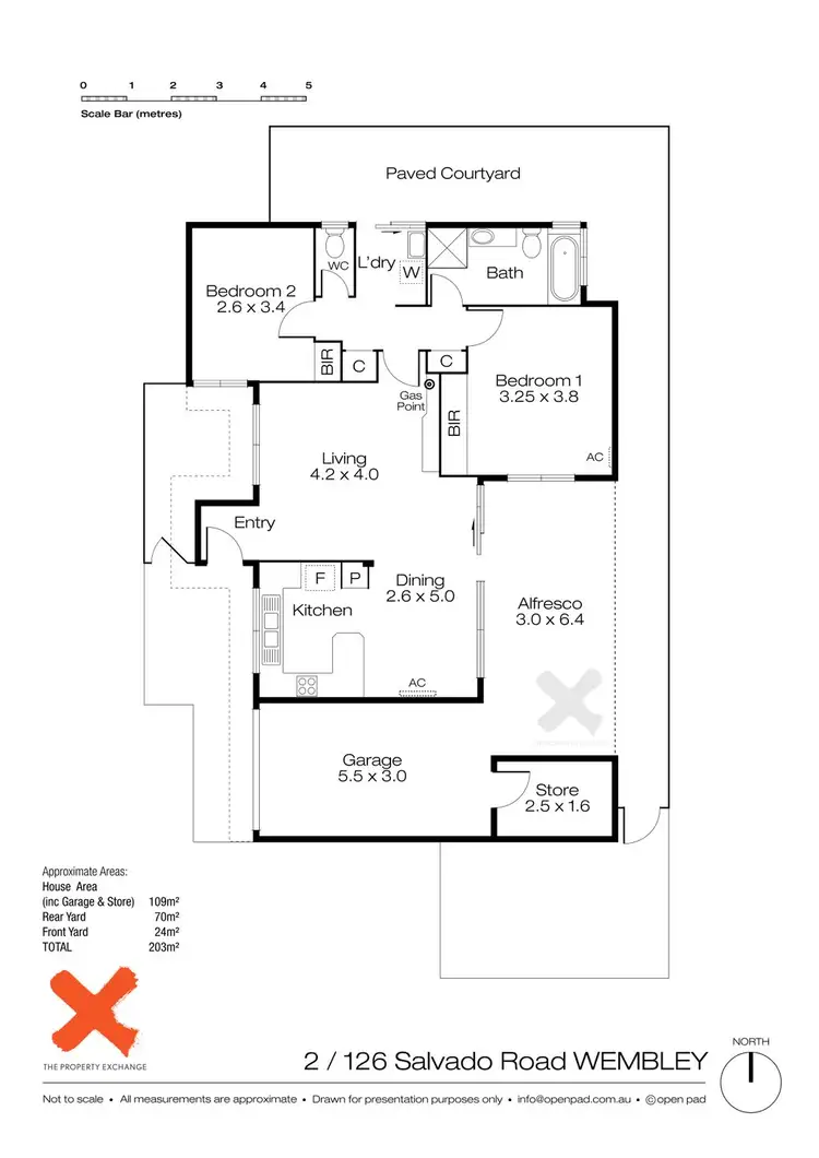 Floorplan of Homely villa listing, 2/126 Salvado Road, Wembley WA 6014