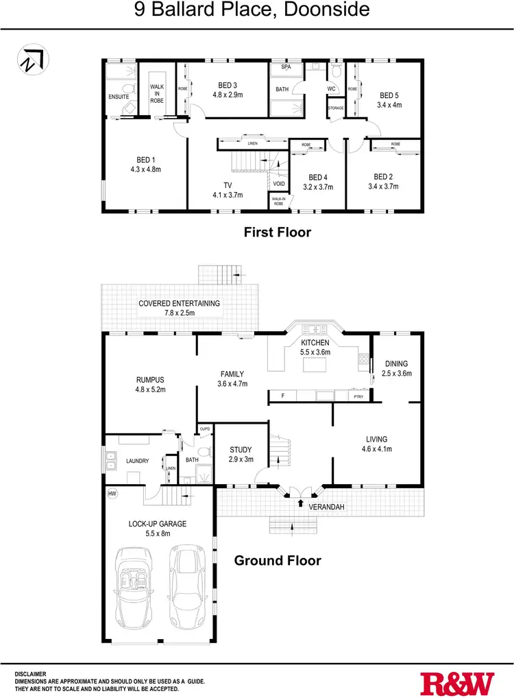Floorplan of Homely house listing, 9 Ballard Place, Doonside NSW 2767