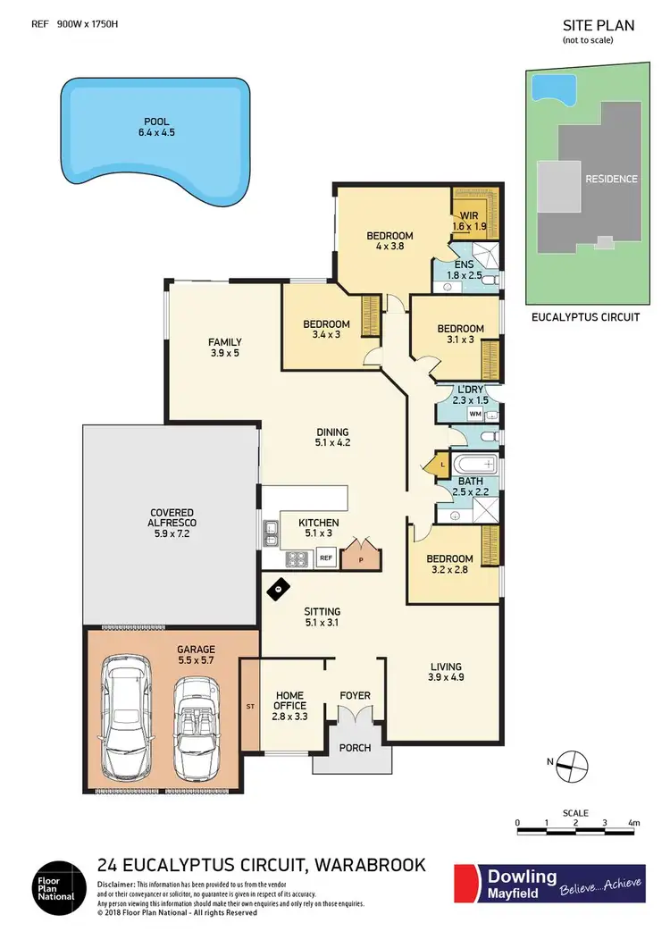 Floorplan of Homely house listing, 24 Eucalyptus Circuit, Warabrook NSW 2304