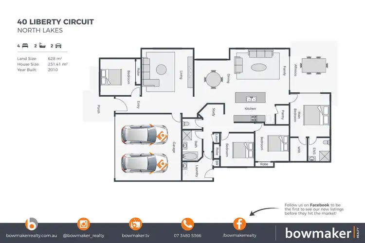 Floorplan of Homely house listing, 40 Liberty Circuit, North Lakes QLD 4509