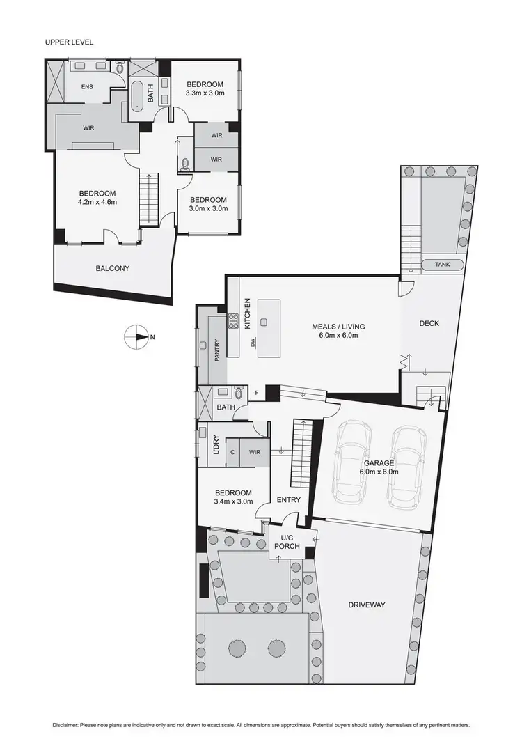 Floorplan of Homely townhouse listing, 1/1 Deidre Court, Airport West VIC 3042