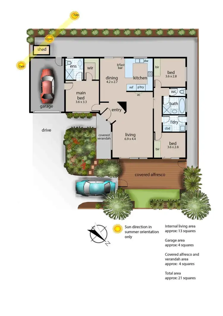 Floorplan of Homely house listing, 56A Skye Road, Frankston VIC 3199