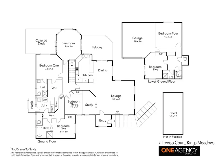 Floorplan of Homely house listing, 7 Treviso Court, Kings Meadows TAS 7249