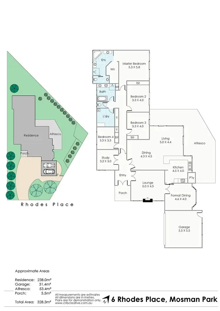 Floorplan of Homely house listing, 6 Rhodes Place, Mosman Park WA 6012