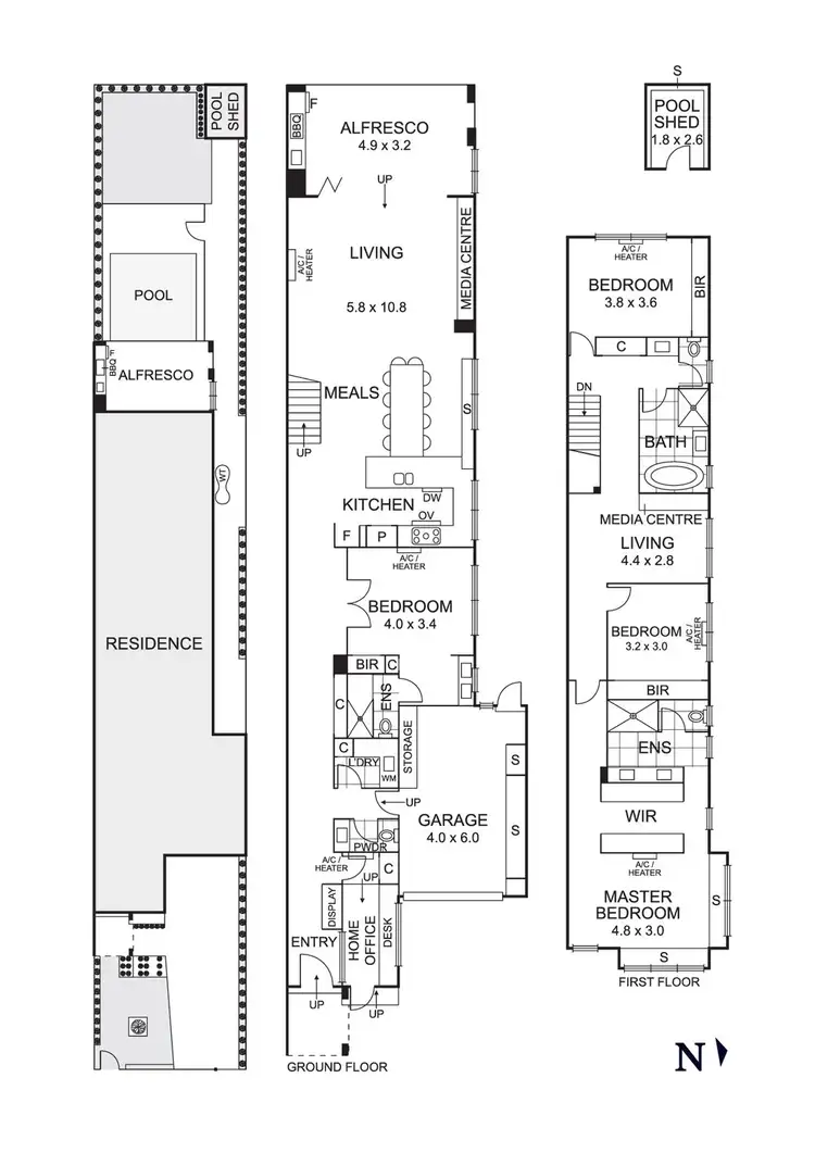 Floorplan of Homely house listing, 133A Cooper Street, Essendon VIC 3040