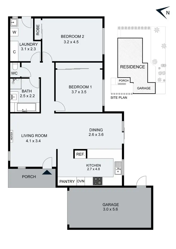 Floorplan of Homely unit listing, 3/5 Derry Street, Aberfeldie VIC 3040