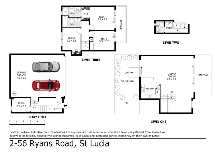 Floorplan of Homely townhouse listing, 2/56 Ryans Road, St Lucia QLD 4067