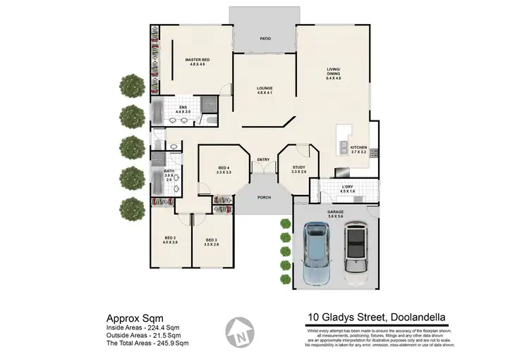 Floorplan of Homely house listing, 10 Gladys Street, Doolandella QLD 4077