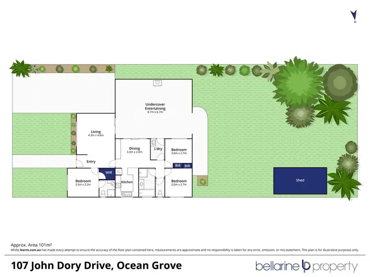 Floorplan of Homely house listing, 107 John Dory Drive, Ocean Grove VIC 3226