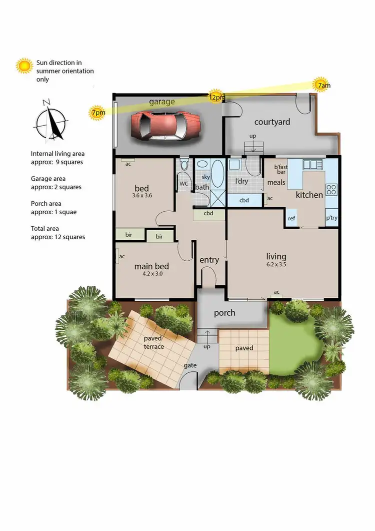 Floorplan of Homely unit listing, 3/69-71 Beach Street, Frankston VIC 3199