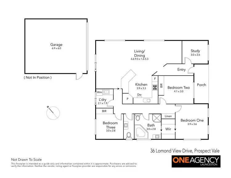 Floorplan of Homely house listing, 36 Lomond View Drive, Prospect Vale TAS 7250