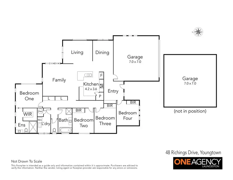 Floorplan of Homely house listing, 48 Richings Drive, Youngtown TAS 7249