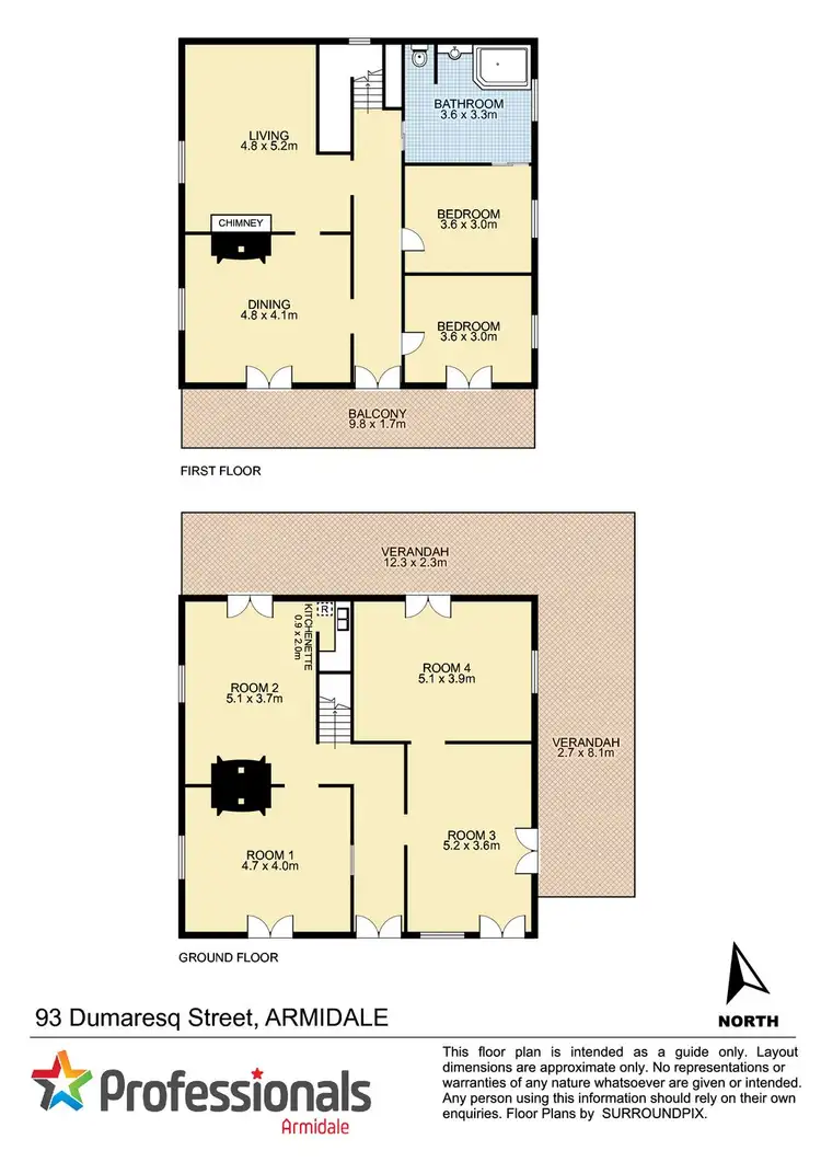 Floorplan of Homely house listing, 93 Dumaresq Street, Armidale NSW 2350
