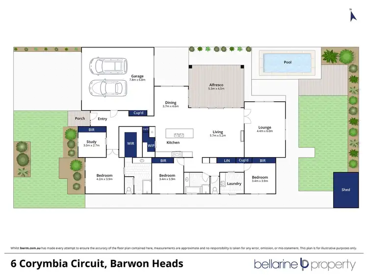 Floorplan of Homely house listing, 6 Corymbia Circuit, Barwon Heads VIC 3227