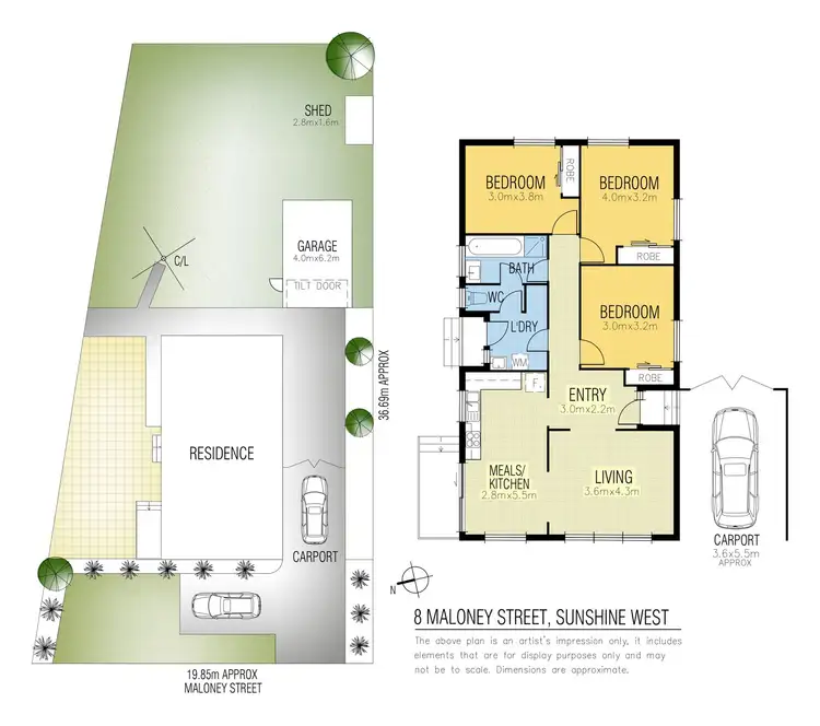 Floorplan of Homely house listing, 8 Maloney Street, Sunshine West VIC 3020
