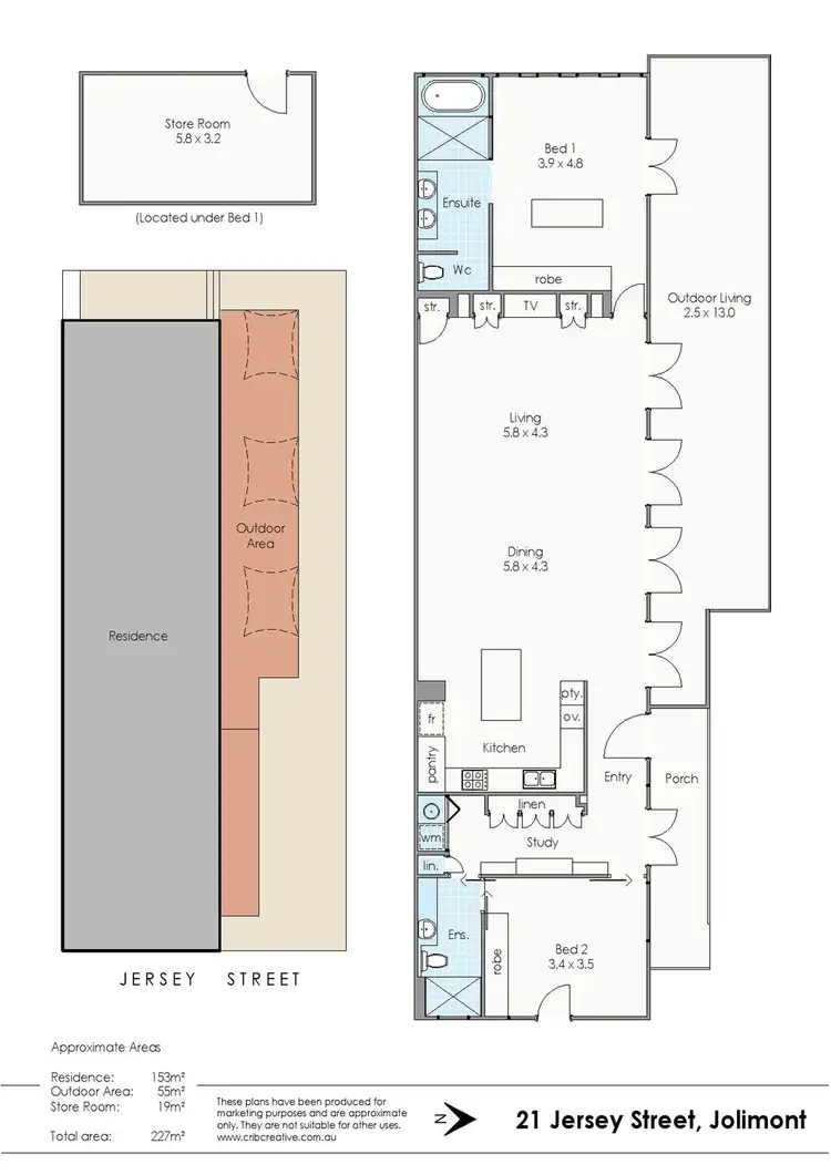Floorplan of Homely house listing, 21 Jersey Street, Jolimont WA 6014