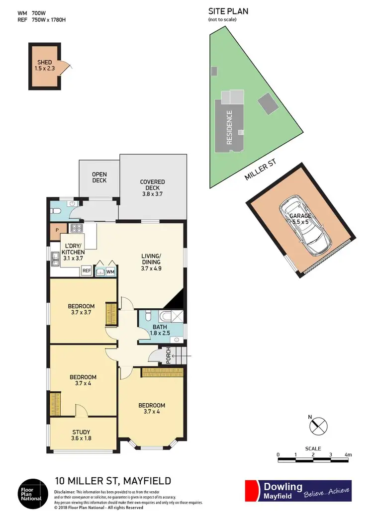 Floorplan of Homely house listing, 10 Miller Street, Mayfield West NSW 2304