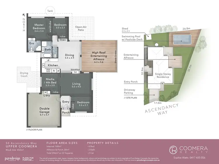 Floorplan of Homely house listing, 50 Ascendancy Way, Upper Coomera QLD 4209