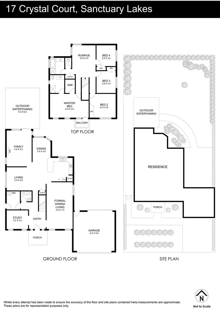 Floorplan of Homely house listing, 17 Crystal Court, Sanctuary Lakes VIC 3030