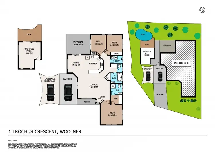 Floorplan of Homely house listing, 1 Trochus Crescent, Woolner NT 820