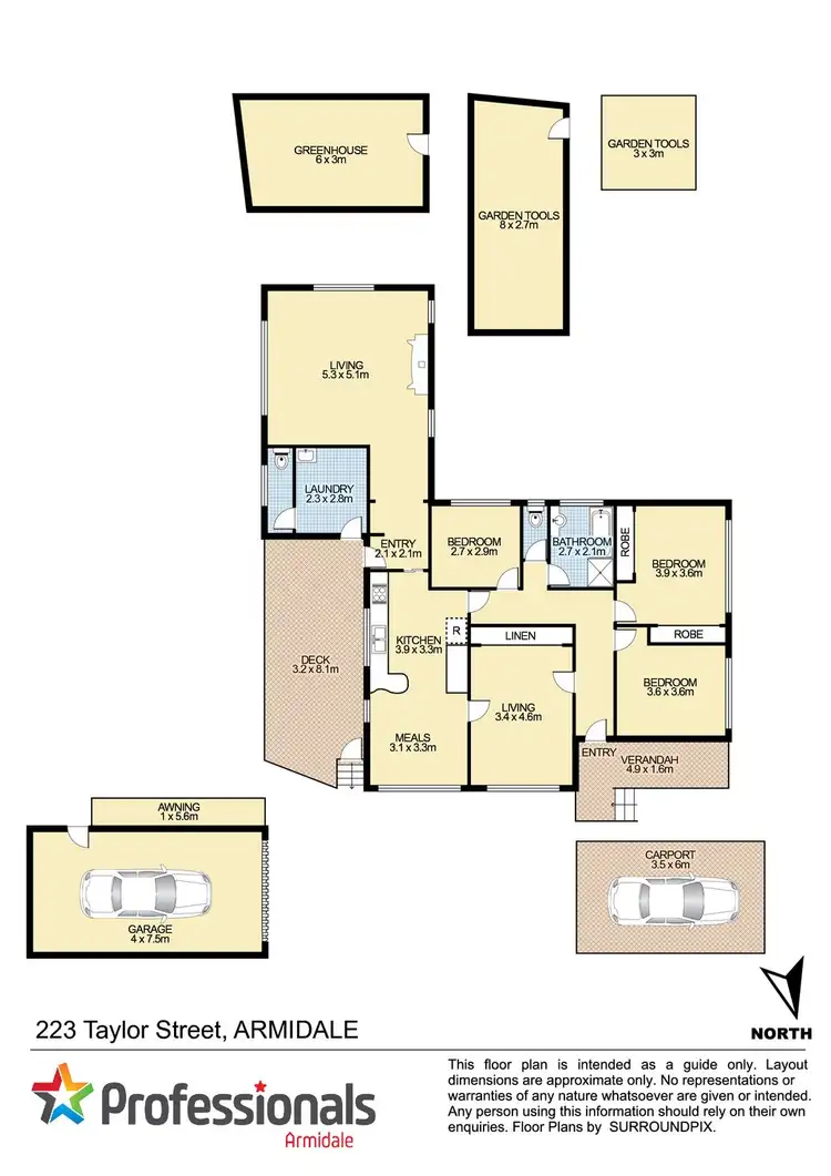 Floorplan of Homely house listing, 223 Taylor Street, Armidale NSW 2350