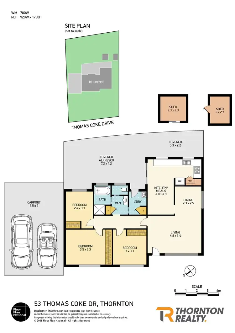 Floorplan of Homely house listing, 53 Thomas Coke Drive, Thornton NSW 2322