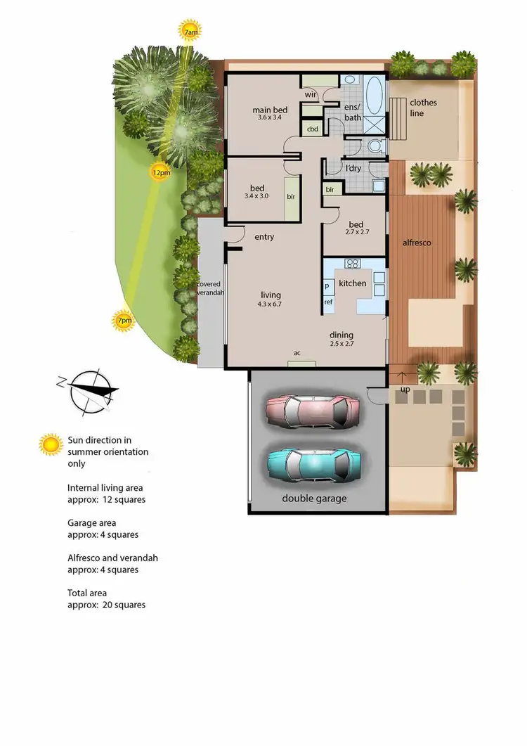 Floorplan of Homely unit listing, 22/15 Potts Road, Langwarrin VIC 3910