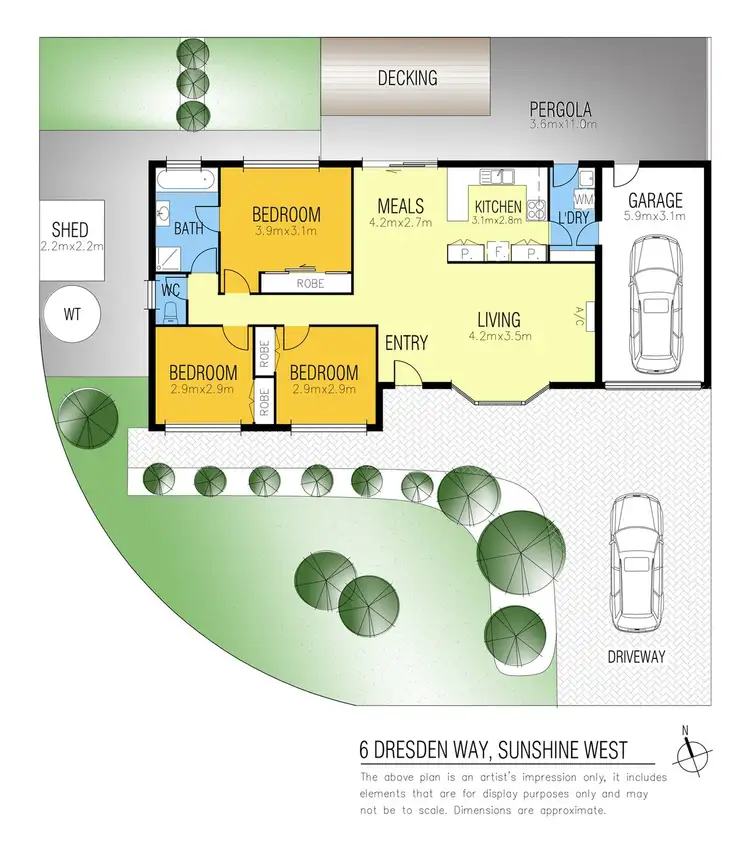 Floorplan of Homely house listing, 6 Dresden Way, Sunshine West VIC 3020