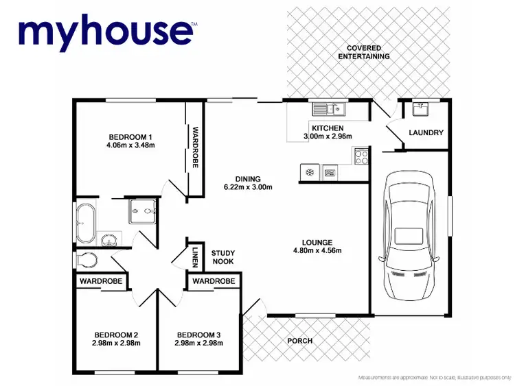 Floorplan of Homely house listing, 47 Park Av, Kingswood NSW 2747