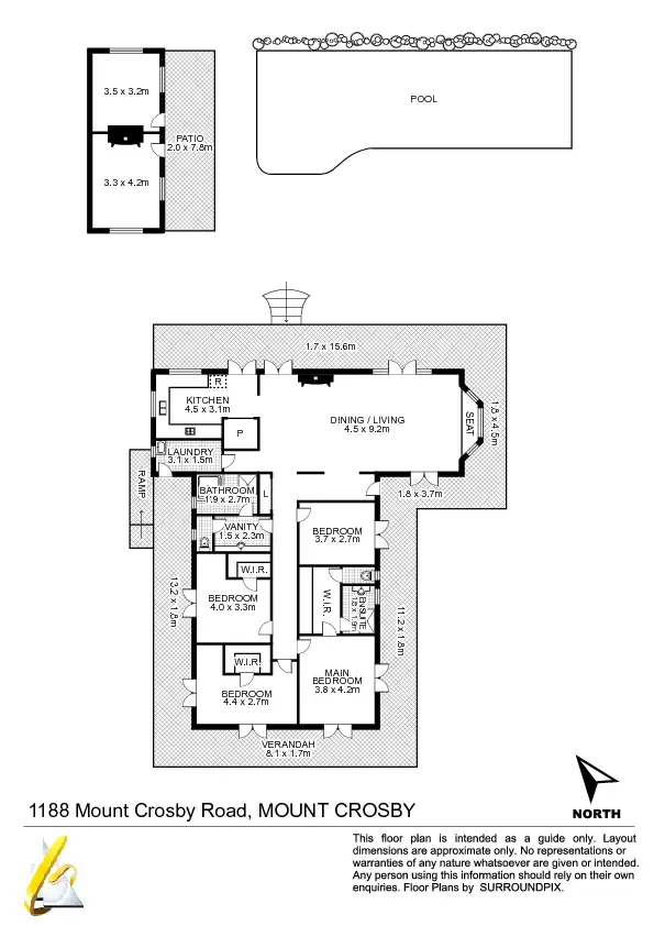 Floorplan of Homely rural property listing, 1188 Mount Crosby Rd, Mount Crosby QLD 4306
