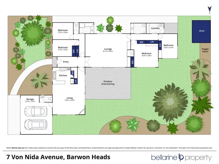 Floorplan of Homely house listing, 7 Von Nida Avenue, Barwon Heads VIC 3227
