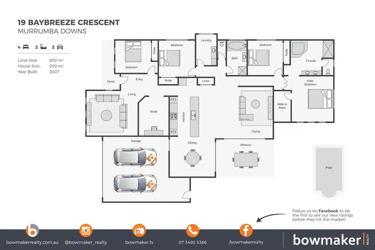 Floorplan of Homely house listing, 19 Baybreeze Crescent, Murrumba Downs QLD 4503