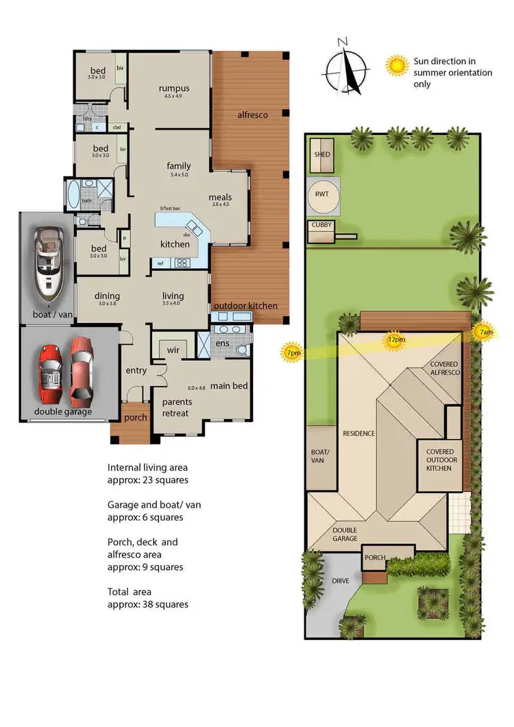 Floorplan of Homely house listing, 102 Pindara Boulevard, Langwarrin VIC 3910