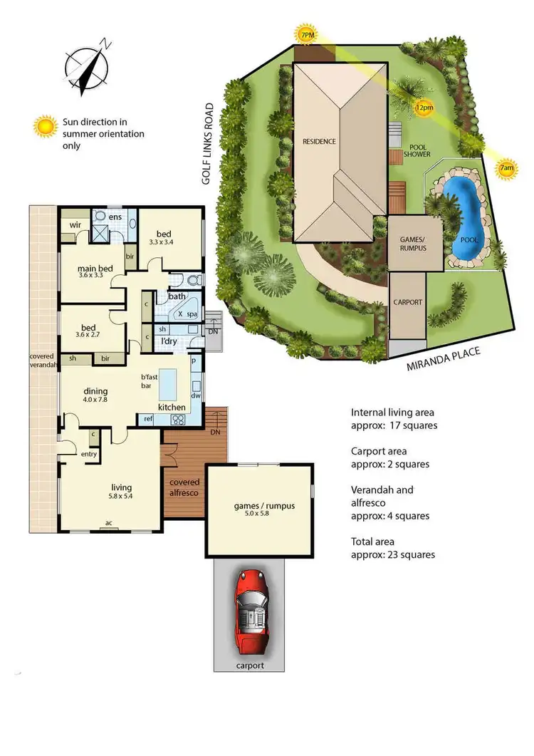 Floorplan of Homely house listing, 65 Golf Links Road, Frankston VIC 3199