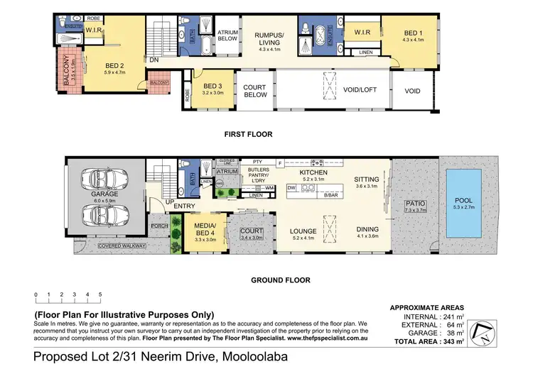 Floorplan of Homely semi-detached listing, Proposed Lot 2 31 Neerim Drive, Mooloolaba QLD 4557