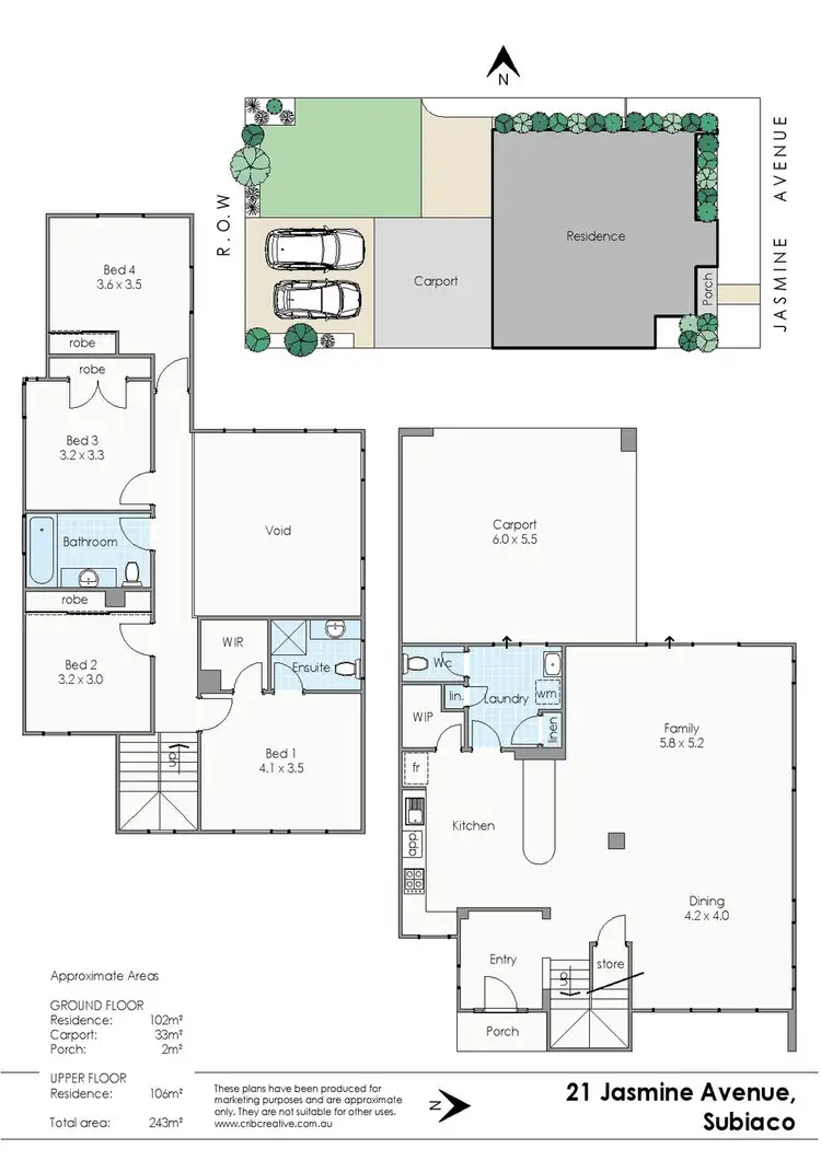 Floorplan of Homely house listing, 21 Jasmine Avenue, Subiaco WA 6008