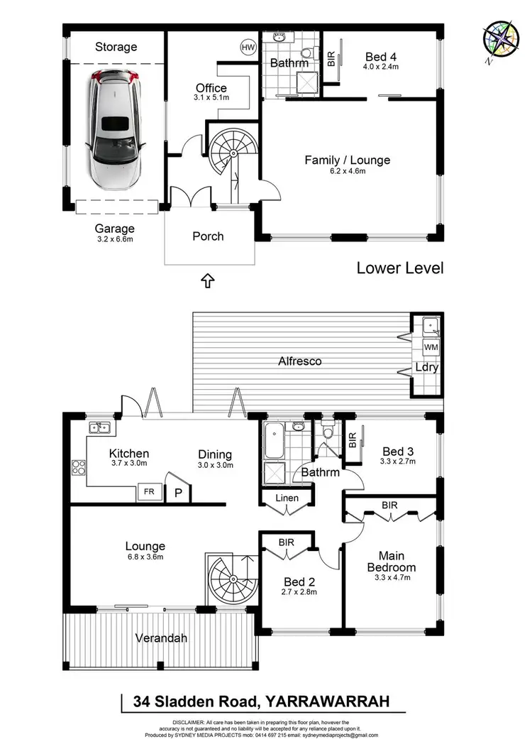 Floorplan of Homely house listing, 34 Sladden Road, Yarrawarrah NSW 2233