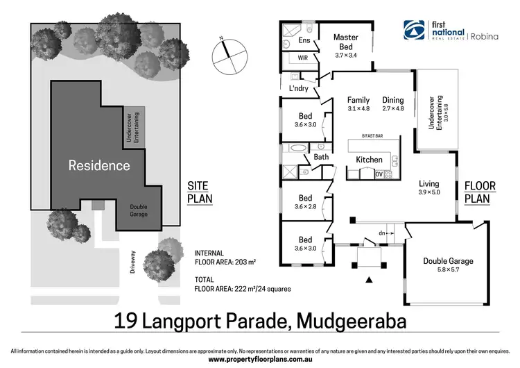 Floorplan of Homely house listing, 19 Langport Parade, Mudgeeraba QLD 4213