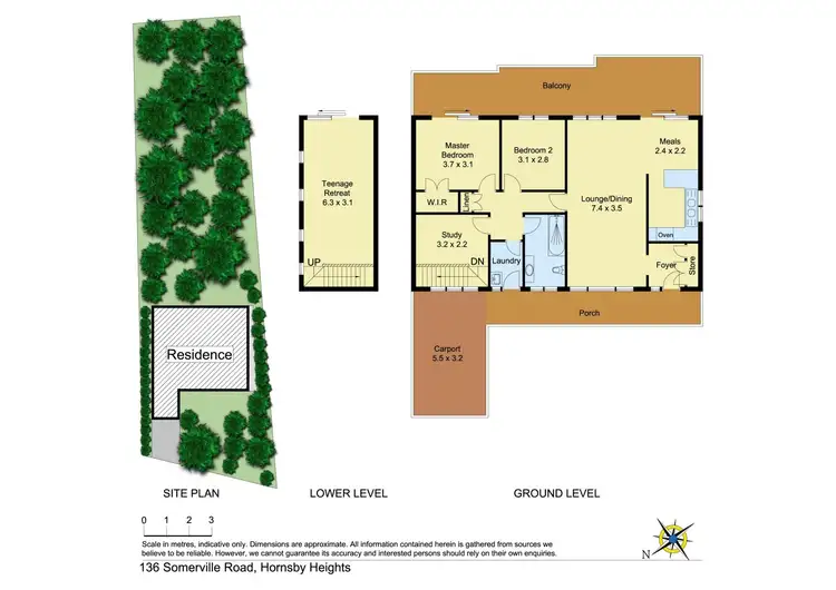 Floorplan of Homely house listing, 136 Somerville Road, Hornsby Heights NSW 2077