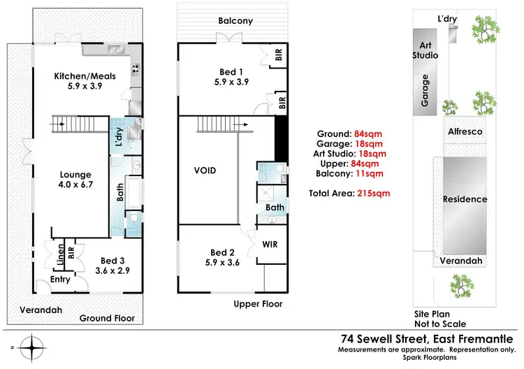 Floorplan of Homely house listing, 74 Sewell St, East Fremantle WA 6158