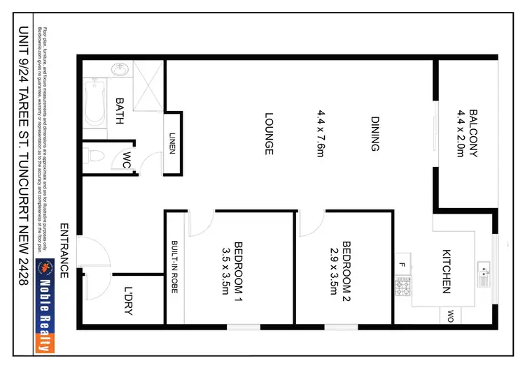 Floorplan of Homely unit listing, 9/24 Taree Street, Tuncurry NSW 2428