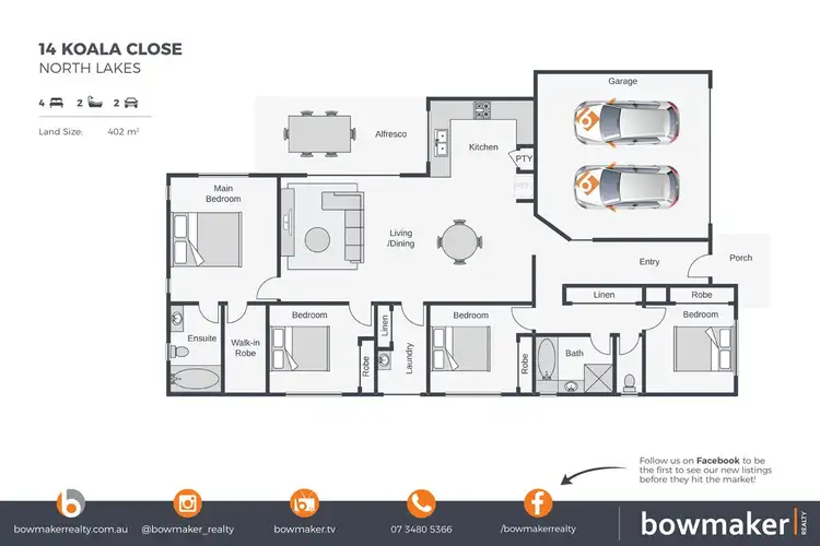 Floorplan of Homely house listing, 14 Koala Close, North Lakes QLD 4509