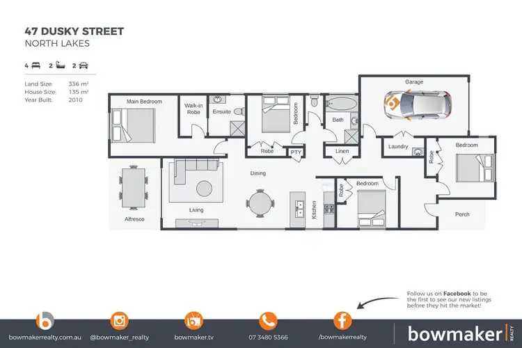 Floorplan of Homely house listing, 47 Dusky Street, North Lakes QLD 4509