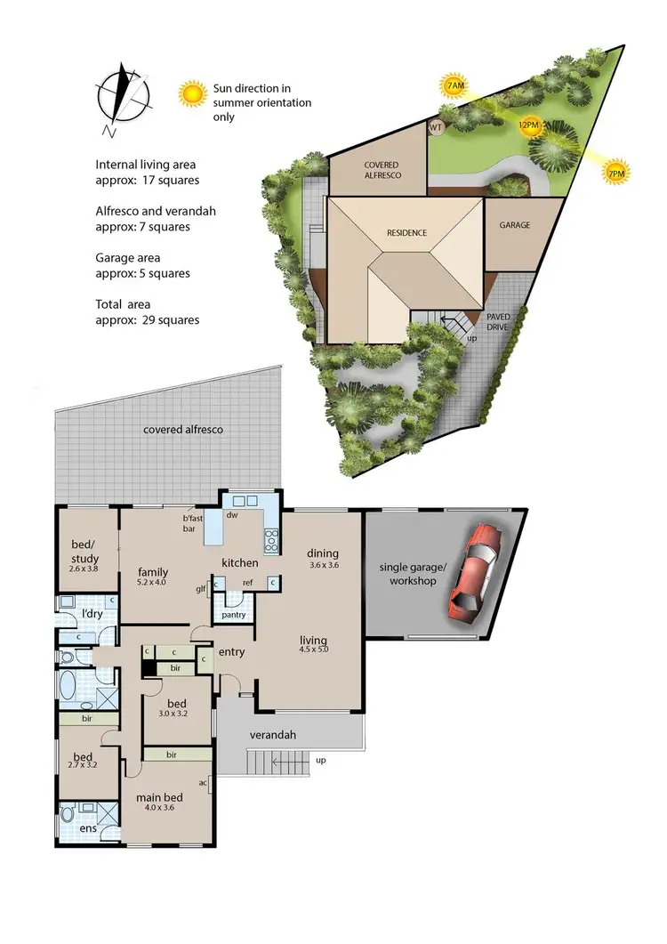 Floorplan of Homely house listing, 3 Ashwood Close, Langwarrin VIC 3910