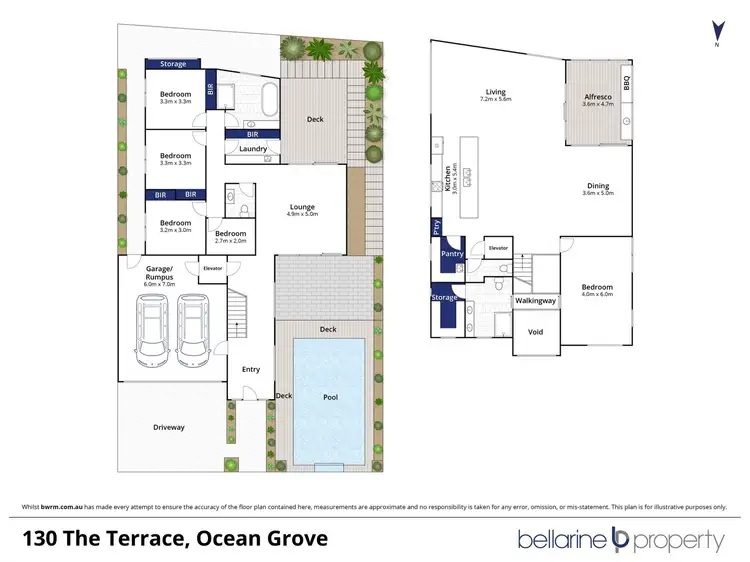 Floorplan of Homely house listing, 130 The Terrace, Ocean Grove VIC 3226